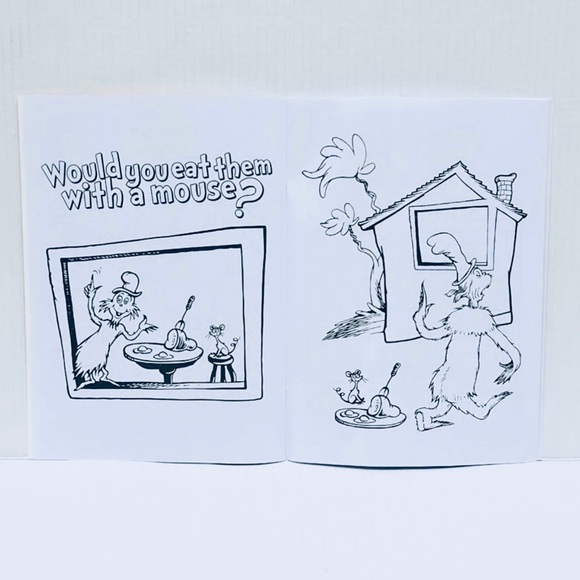 Dr. Seuss Green Eggs and Ham coloring & activity Book with crayons - Picture 7 of 10